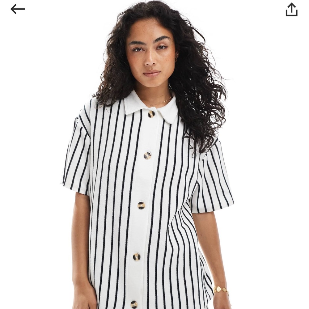 NWT ASOS Design Button-Up Shirt